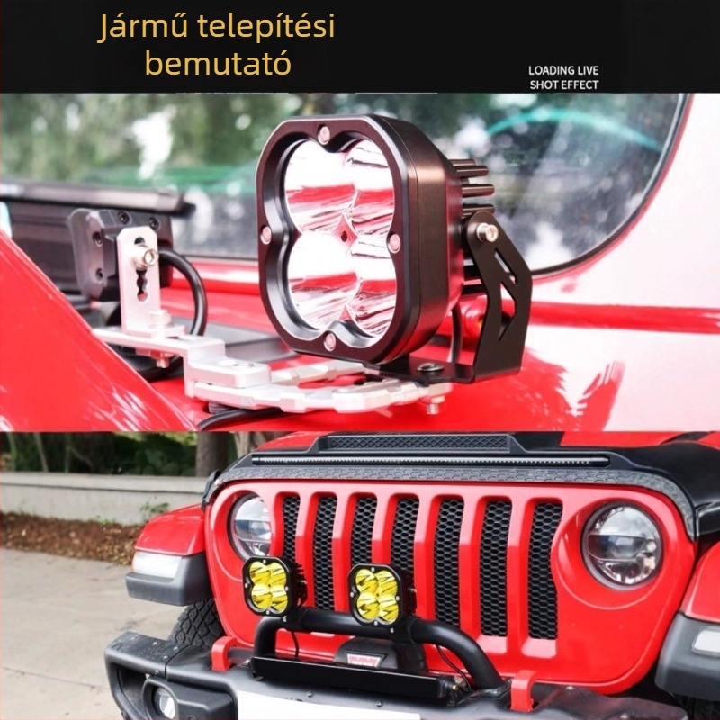 Autó LED munkalámpa | 80W | 9-32V DC | Alumínium ötvözet | Modell 3027