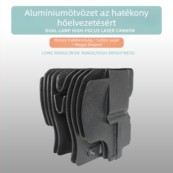 Motorkerékpár LED háromdiodás spotlámpa, 60W, 12-80V, IP67