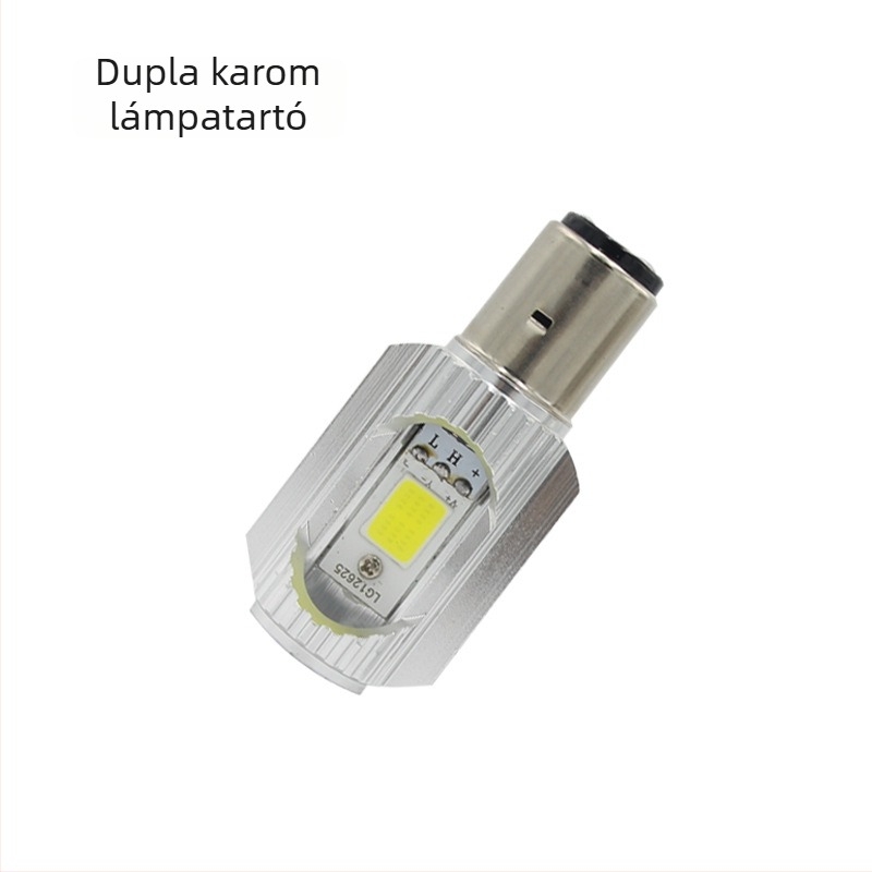 H4 LED motorkerékpár lámpa, 12W, 12-80V, Alumínium, Fókuszált fény