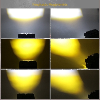 Kültéri LED autó reflektor fedéllel, dupla sor 6LED, 60W, 12-85V, alumínium ötvözet