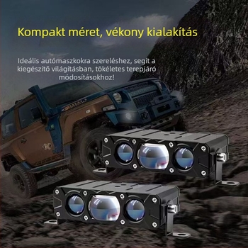 Autó hűtőrács LED világítás – 3-LED modul, 60 W, 10–24 V, 14000 lm, IP67