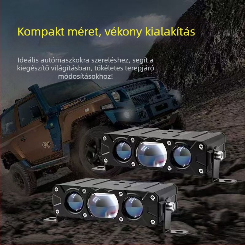 Autó hűtőrács LED világítás – 3-LED modul, 60 W, 10–24 V, 14000 lm, IP67