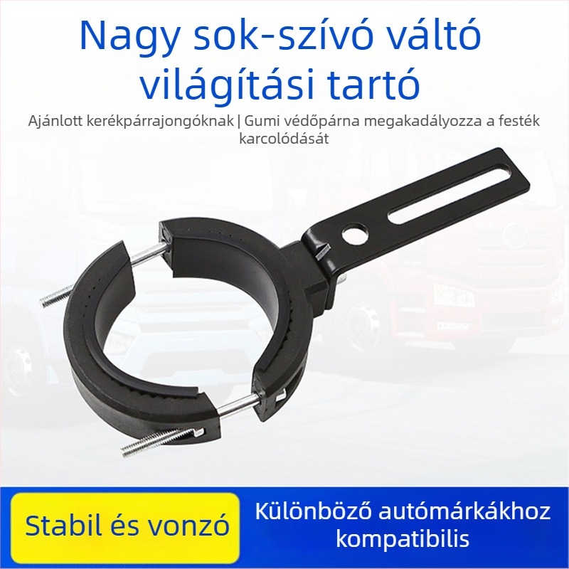 Motorkerékpár fényszóró-tartó - műanyag, LED lámpa tartó
