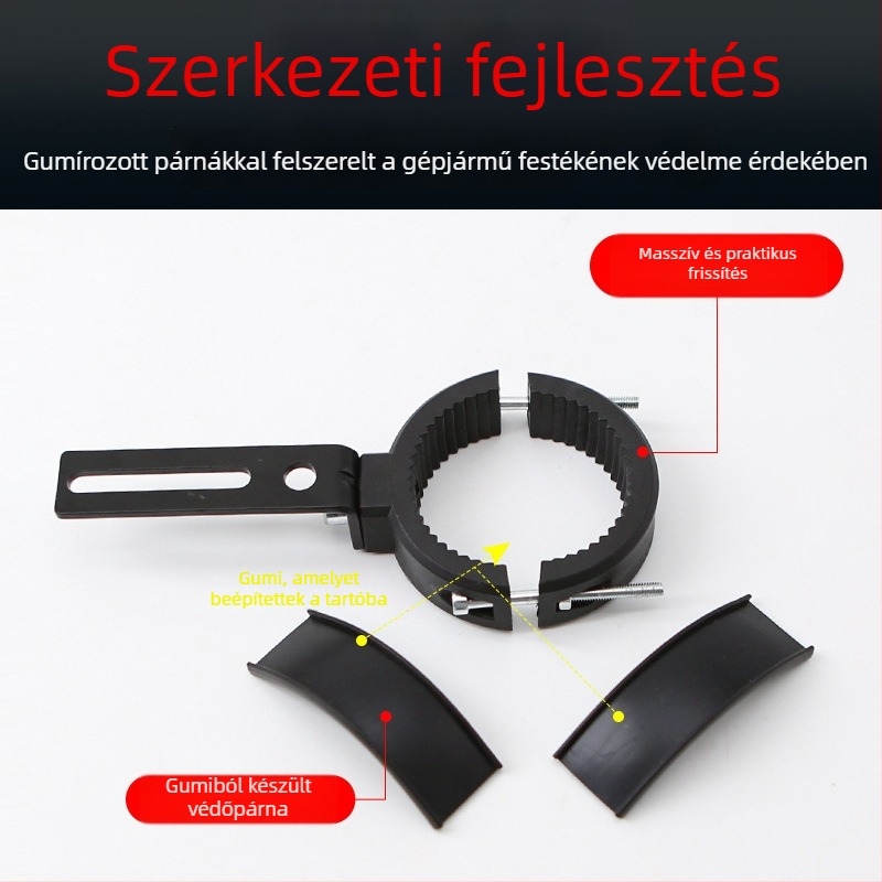 Motorkerékpár fényszóró-tartó - műanyag, LED lámpa tartó