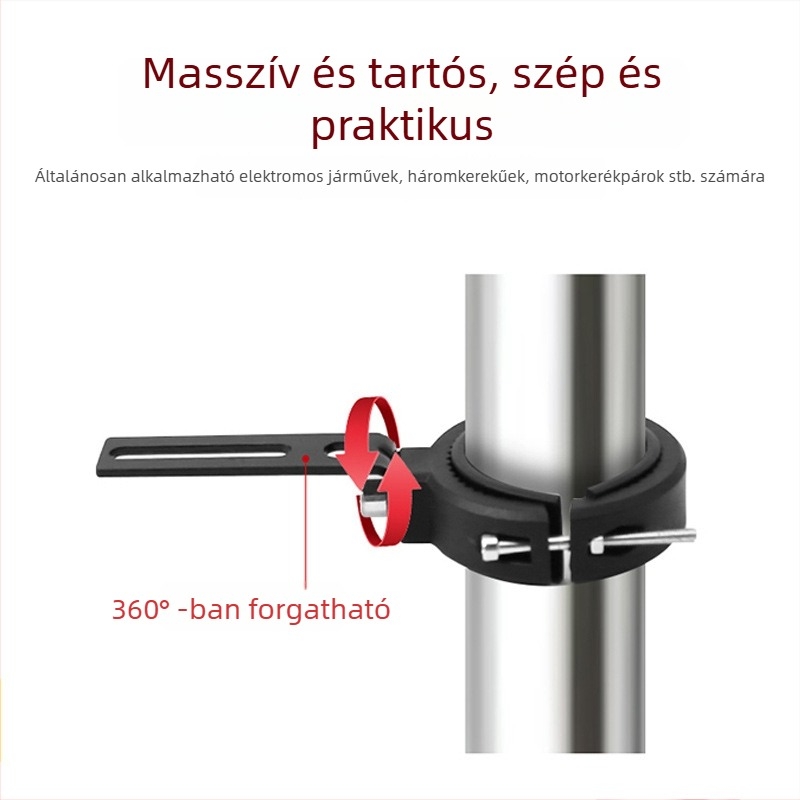 Motorkerékpár fényszóró-tartó - műanyag, LED lámpa tartó