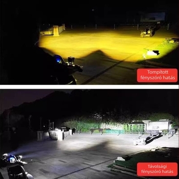 LED motorkerékpár módosító fény, magas fényerősségű lencsés reflektor, külső nagy egylencsés spotlámpa