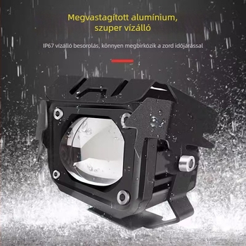 LED motorkerékpár módosító fény, magas fényerősségű lencsés reflektor, külső nagy egylencsés spotlámpa