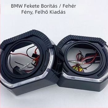 Univerzális LED Angel Eye fényszóró lencsefedél, 3/2.5 colos, integrált fényvezetővel
