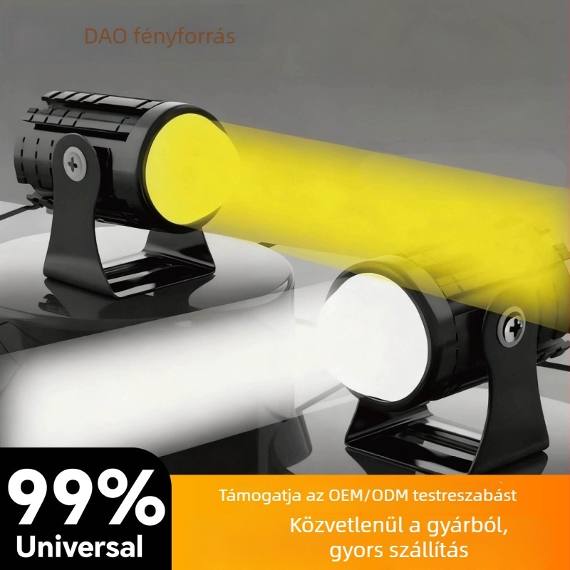 R01 LED reflektor lencsével elektromos járművekhez, 12V-80V, autók és motorkerékpárok számára, lézeres fényszóró, nagy fényerő