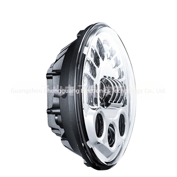 Harley motorkerékpár LED első fényszóró gravitációs szenzoros automatikus magas-/közeli fény funkcióval, 70W, 12V, OSRAM LED, IP67, MS-8088M