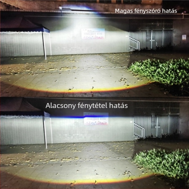 60W 12V 3 hüvelykes LED bifokális lencse autó- és motorkerékpár lámpához – magas és alacsony sugarú fény, 4300 lm, alumínium ötvözet, élettartam 20000 óra