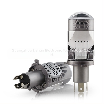 Fejlesztett M01J motorkerékpár LED fényszóró kettős lencsével, H4 P43T, 50W, AC/DC 9–60V, univerzálisan illeszthető