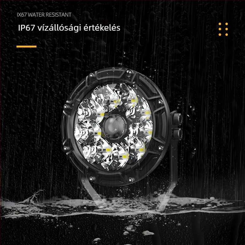 Lézeres spotlámpa, 50W LED, 4200 lm, IP67, 12-80V, öntött alumínium
