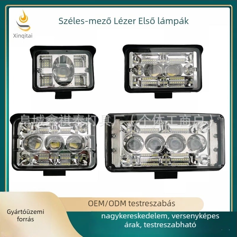 LED munkafény járművekhez, modell XQT-Wide View Laser Light, 12-80V, alumínium, univerzális