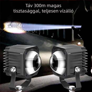 LED nagy teljesítményű spotlámpa autóhoz, teherautóhoz és motorkerékpárhoz — 12/24V, magas fénycsóva, segédvilágítás off-road