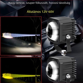 LED nagy teljesítményű spotlámpa autóhoz, teherautóhoz és motorkerékpárhoz — 12/24V, magas fénycsóva, segédvilágítás off-road