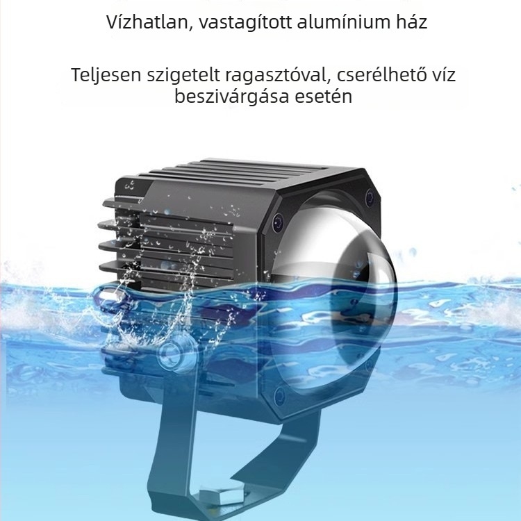 LED nagy teljesítményű spotlámpa autóhoz, teherautóhoz és motorkerékpárhoz — 12/24V, magas fénycsóva, segédvilágítás off-road