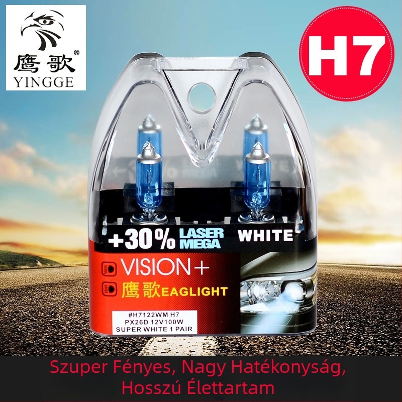 EAGLIGHT H7 12V 100W ultra-fehér autólámpa készlet – első lámpa, tompított fény