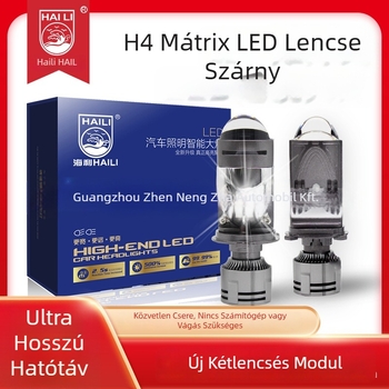 H4 LED bifokális fényszóró lencsével, 12V, 100W, 5000–8000 lm, IP67
