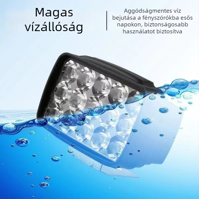 Elektromos jármű LED lámpa – 5000 lm, nagy fényerő, külső felszerelés, vízálló, éjszakai utazásra, universal 8-85