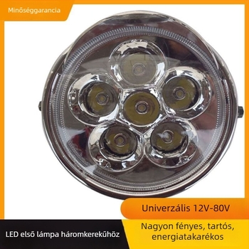 Univerzális LED első lámpa motorkerékpár/triciklihez – LED fényforrás; összeállítás nélküli egység; kompatibil automata hajtású járművekhez