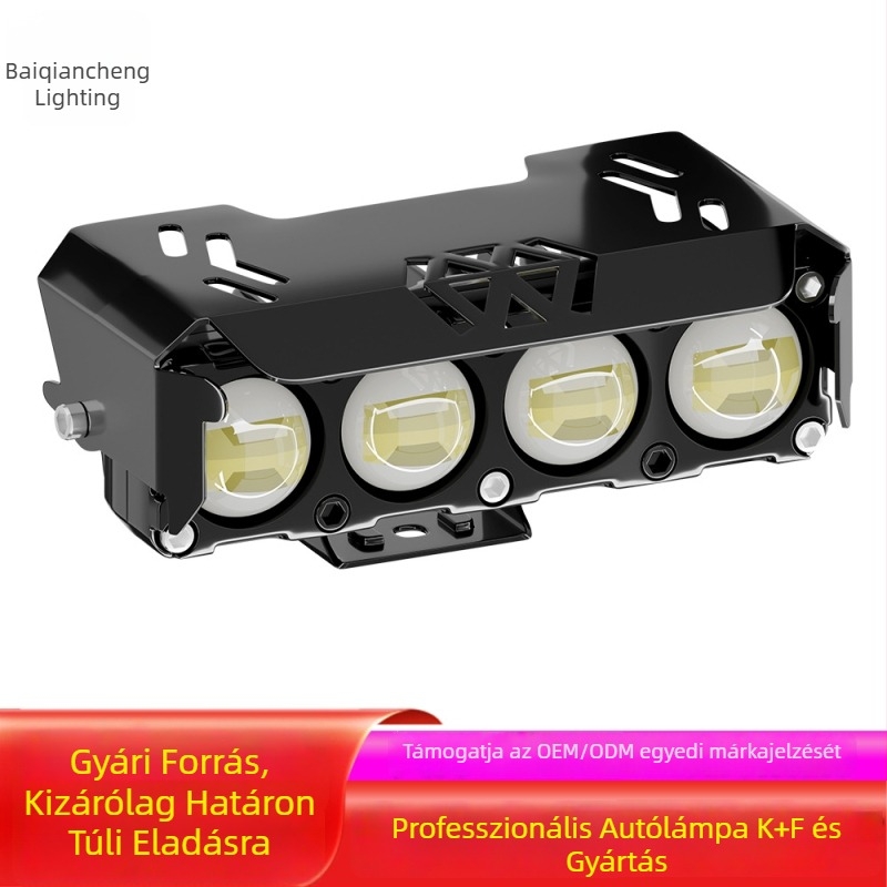Motorkerékpár LED elsőfényszóró – off-road világítás, 24W, 14000 lm, IP68, 12-85V, alumíniumötvözet, LED 3570, Wilson