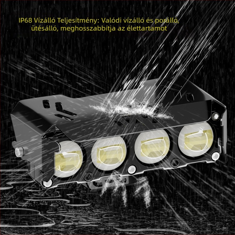 Motorkerékpár LED elsőfényszóró – off-road világítás, 24W, 14000 lm, IP68, 12-85V, alumíniumötvözet, LED 3570, Wilson