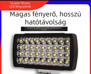 Elektromos motorkerékpár LED elsőfénye - 40 LED, vízálló, 12V