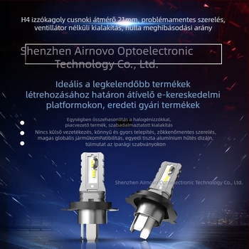 Motorkerékpár LED fényszóró H4, CSP Y19 Seoul LED, 1600LM, 12V, IP65