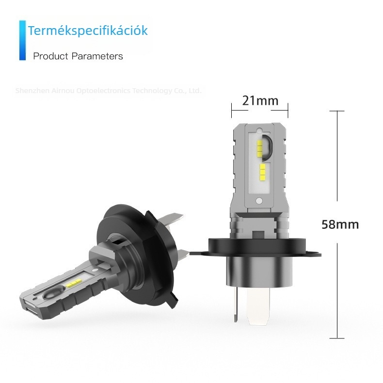 Motorkerékpár LED fényszóró H4, CSP Y19 Seoul LED, 1600LM, 12V, IP65