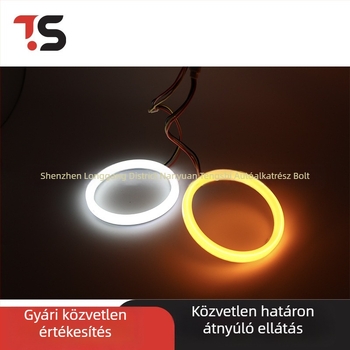 LED Angyal szemek bi-color gyűrűvel és irányjelzős haloval, Demon Eye lencse, vízálló ködlámpa, nappali fények