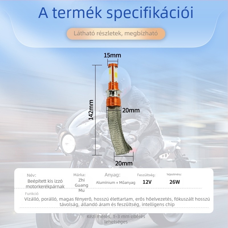 LED autó fényszóró H4 univerzális IP67 12V 15-25W 2800lm