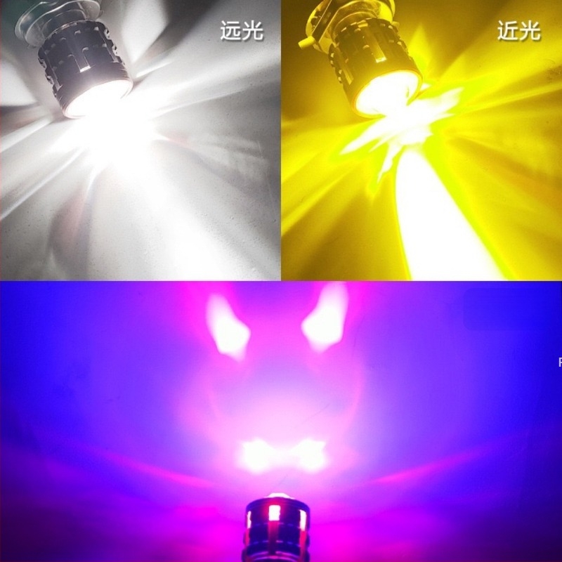 Alumínium LED autó lámpa Angel Eyes-szel, lencsével, 8W, 1200lm, 10-80V, IP65
