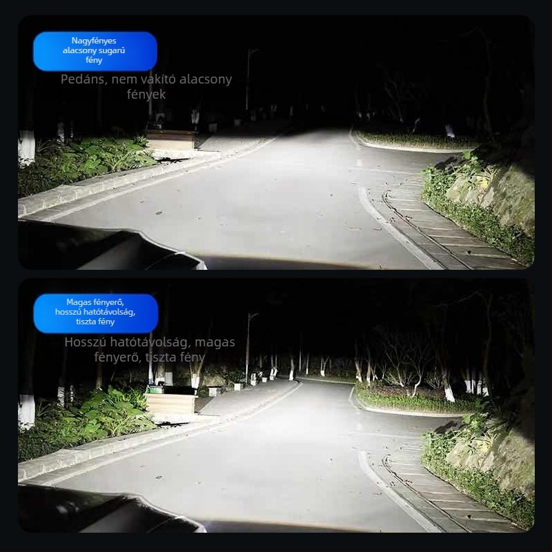 Autó LED fényszóró integrált magas- és alacsony fényszóróval, Xenon lámpa, 30W, 12V, IP68