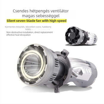 H4 bifokális lencséjű fényszóró, 120W, 12000 lm, 12V, IP67