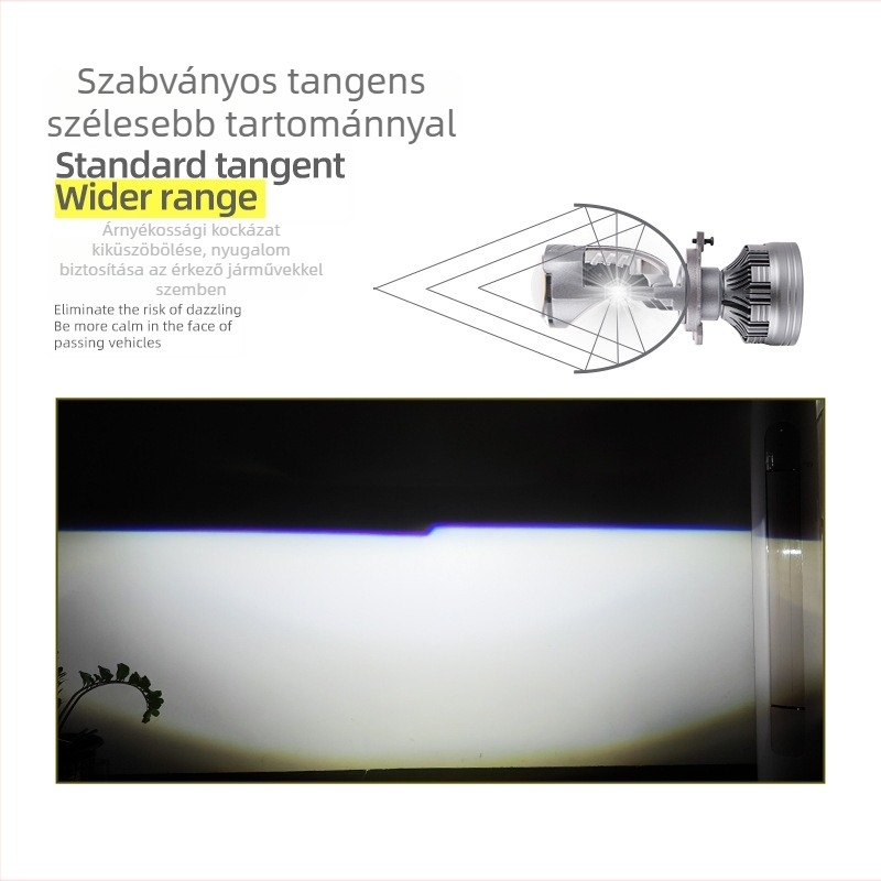 H4 bifokális lencséjű fényszóró, 120W, 12000 lm, 12V, IP67