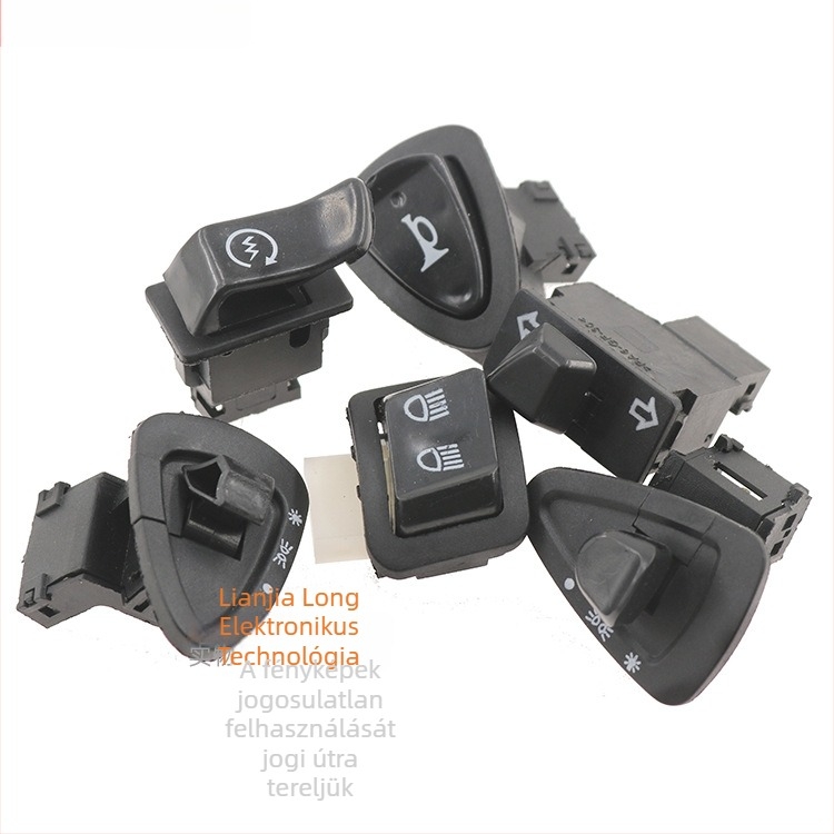 Taurus ötkapcsolós kapcsolókészlet motorkerékpárhoz/elektromos járműhöz — kürt, fényszóró, kormány, indítás, fényerő-szabályzó kapcsoló