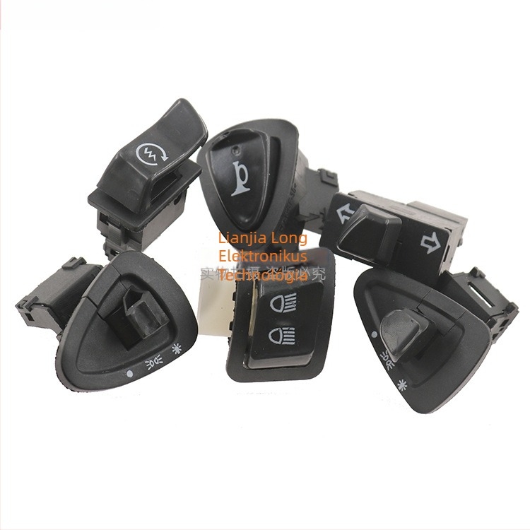 Taurus ötkapcsolós kapcsolókészlet motorkerékpárhoz/elektromos járműhöz — kürt, fényszóró, kormány, indítás, fényerő-szabályzó kapcsoló