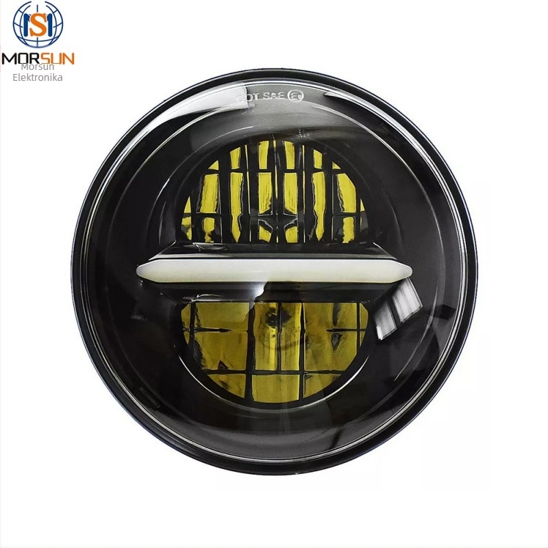 Harley motorkerékpár LED fényszóró MS-1057D, 3240 lm, 12 V, IP65, alumínium ház