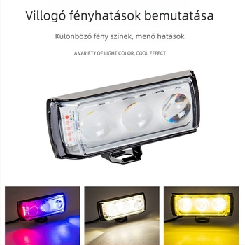Motorkerékpár LED fényszórók, alumínium ház, négyszögletes kialakítás, 12-80V, IP67, 3000-6500 lm (alumínium; négyszögletes kialakítás; 12-80V; IP67; 3000-6500 lm)