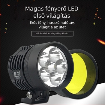 Motorkerékpár spotlámpa L6X - 10W CREE LED, DC12-85V, IP68, 7200 lm