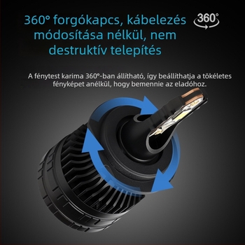 K30 LED autófényszóró izzó, univerzális, 12-36V, 35W, 4200lm, IP68