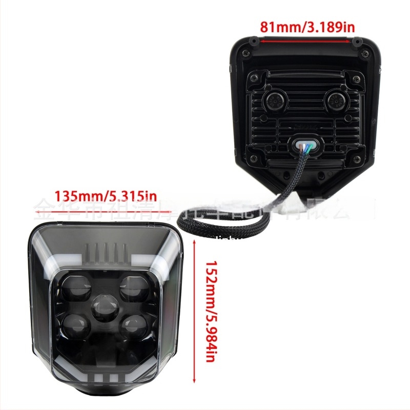 Husqvarna terep motorkerékpár HL346 LED első fényszóró, 4000 lm, 12V, 35W