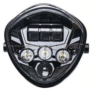 MV02 LED motorkerékpár fényszóró, 50W, 12V, 3600lm, IP67, öntött alumínium