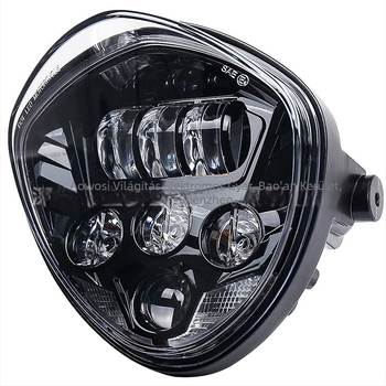 MV02 LED motorkerékpár fényszóró, 50W, 12V, 3600lm, IP67, öntött alumínium