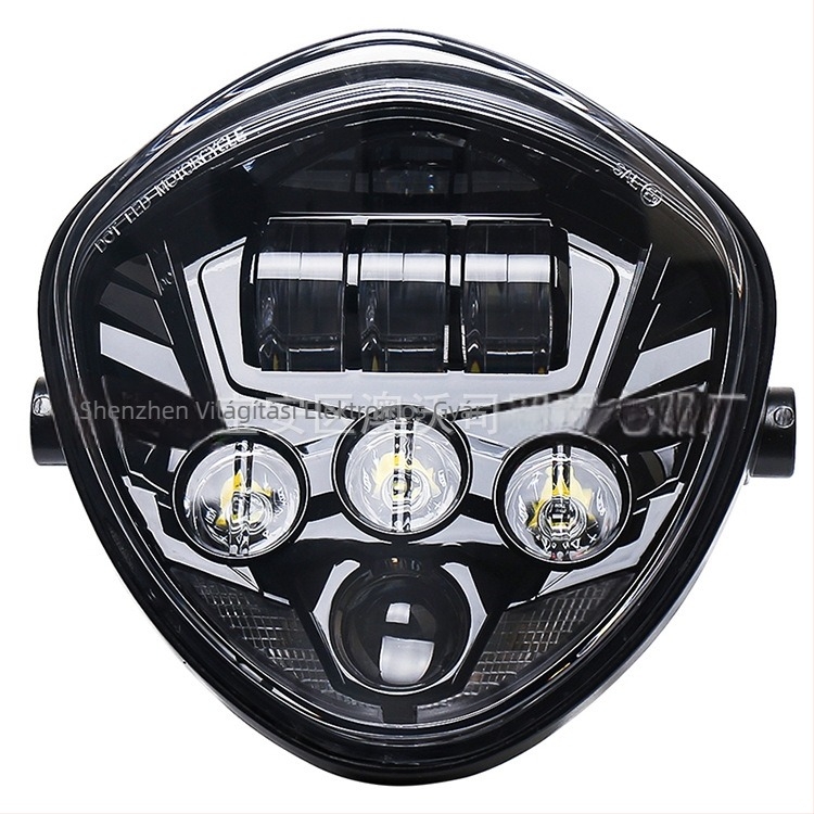 MV02 LED motorkerékpár fényszóró, 50W, 12V, 3600lm, IP67, öntött alumínium