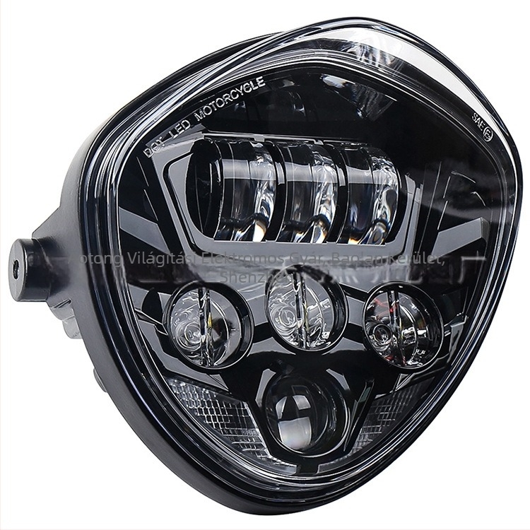 MV02 LED motorkerékpár fényszóró, 50W, 12V, 3600lm, IP67, öntött alumínium