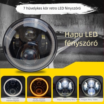 Wrangler LED fényszóró-összeállítás - retro kör alakú dizájn, HAJN modell, teljesítmény 60-300, nem roncsoló telepítés