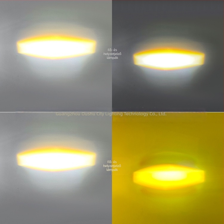 Motorkerékpár LED első lámpa, kompatibil H4/H6, integrált magas/alsó fénycsóva, 12-80V bemenet, 1560 lm, alumínium ház