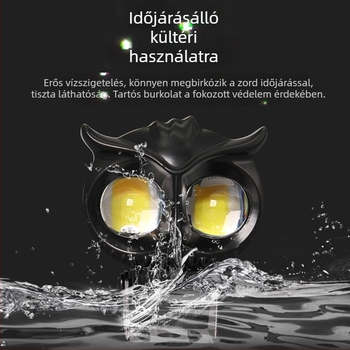 LED spotlámpa elektromos motorkerékpárokhoz, macska-szem kettős színű, magas/alacsony fénysugár, külső elsőfényszóró felújítás